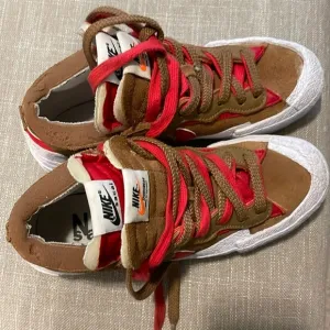 Nike Sacai Blazer Sneakers LowRider Brown and Red Size 5