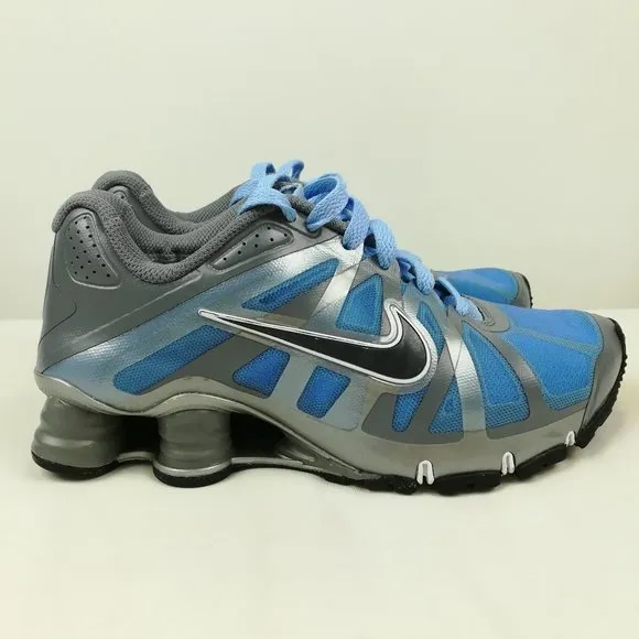 Nike Shox Roadster Blue Silver Running Shoes Sneakers