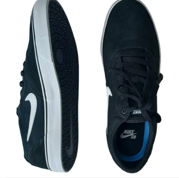 Nike Skate SB CHRON 2 Men's Black Logo Casual Shoes DM3493-001 Size 11.5 Suede