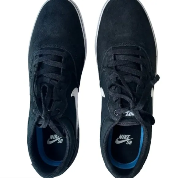 Nike Skate SB CHRON 2 Men's Black Logo Casual Shoes DM3493-001 Size 11.5 Suede