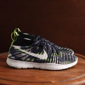 Nike Sneakers Mens Size 9.5 Blue Free Train Force Flyknit Seahawks 840299-400
