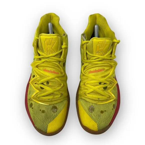 Nike SpongeBob SquarePants x Kyrie 5 Shoes Sneakers Men Size 8 CJ6951-700 Flawed