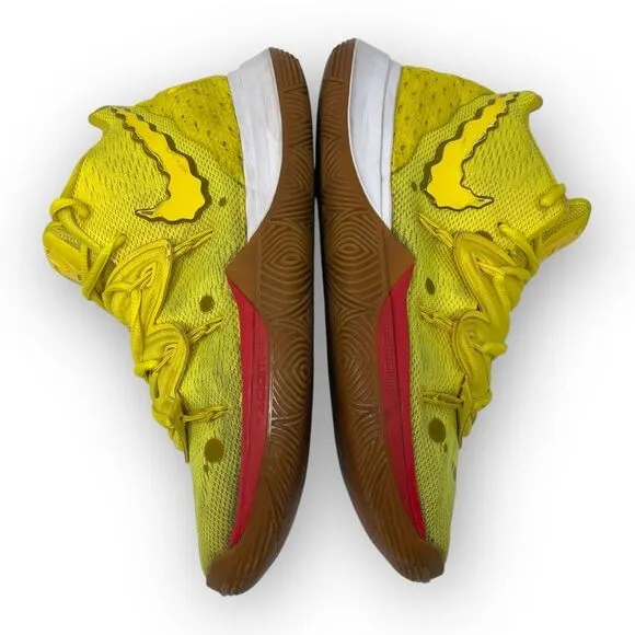 Nike SpongeBob SquarePants x Kyrie 5 Shoes Sneakers Men Size 8 CJ6951-700 Flawed