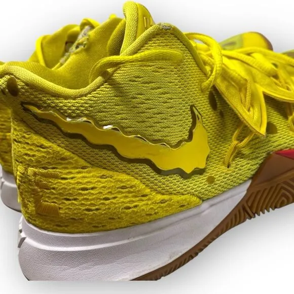 Nike SpongeBob SquarePants x Kyrie 5 Shoes Sneakers Men Size 8 CJ6951-700 Flawed