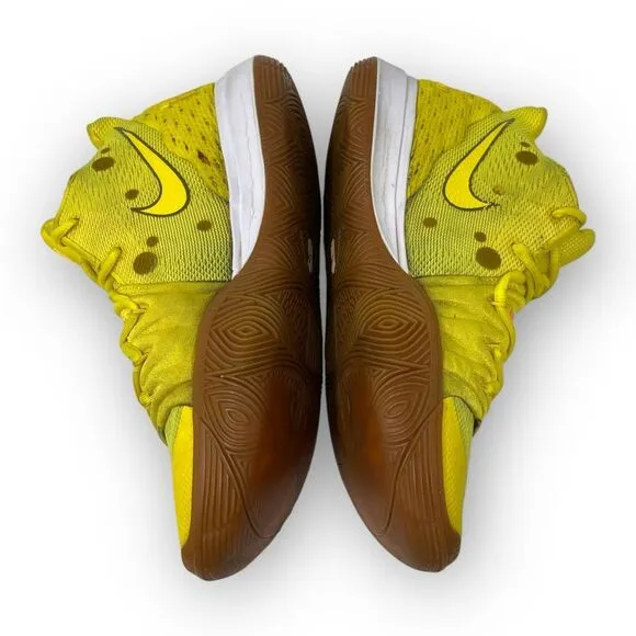 Nike SpongeBob SquarePants x Kyrie 5 Shoes Sneakers Men Size 8 CJ6951-700 Flawed