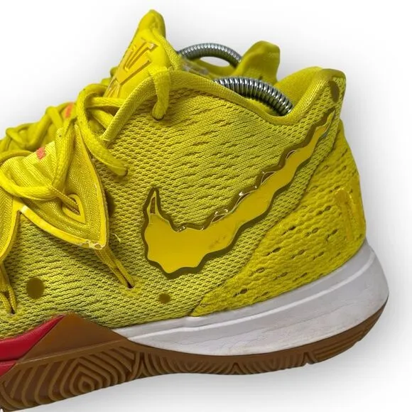 Nike SpongeBob SquarePants x Kyrie 5 Shoes Sneakers Men Size 8 CJ6951-700 Flawed