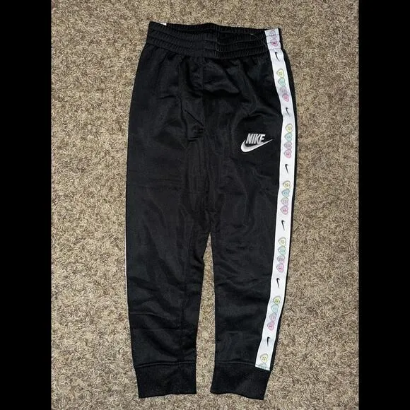 Nike Toddle (Girl’) V Day Tricot Logo Tape Black Jacket &amp; Sweats Tracksuit