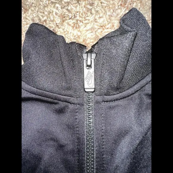 Nike Toddle (Girl’) V Day Tricot Logo Tape Black Jacket &amp; Sweats Tracksuit