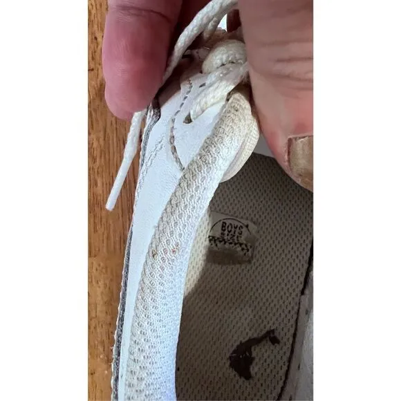 Nike Unisex Kids Lace Up Low Top Air Force 1 PS Sneaker Shoes White Size 12