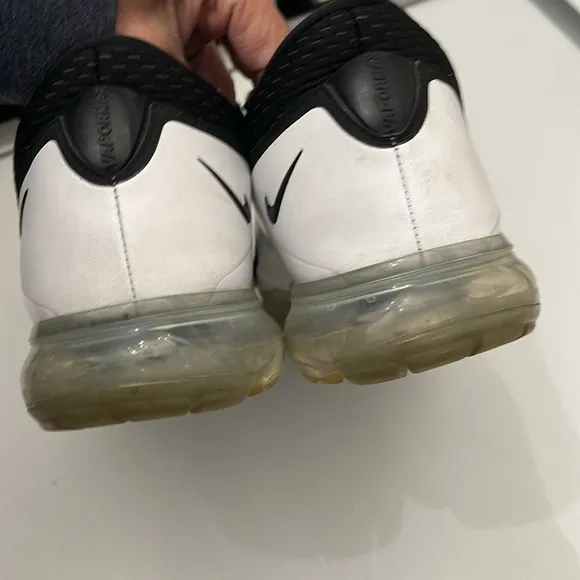 NIKE VAPORMAX CS BLACK WHITE 2017 RUNNING SNEAKERS MENS SIZE 12