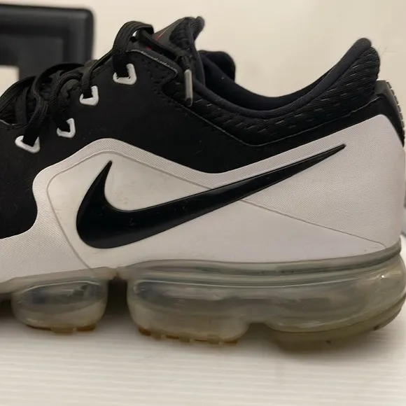 NIKE VAPORMAX CS BLACK WHITE 2017 RUNNING SNEAKERS MENS SIZE 12