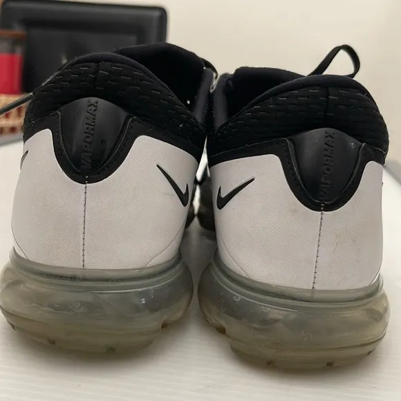 NIKE VAPORMAX CS BLACK WHITE 2017 RUNNING SNEAKERS MENS SIZE 12