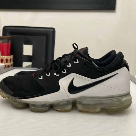 NIKE VAPORMAX CS BLACK WHITE 2017 RUNNING SNEAKERS MENS SIZE 12
