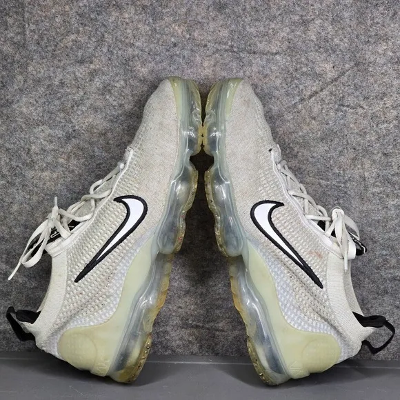 Nike Vapormax Flyknit Men's‎ Sneakers 10 Monochrome White Black Shoes DH4084-100