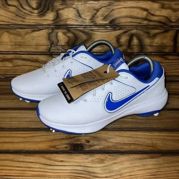 Nike Victory Pro 3 Golf Shoes Mens 6.5 White Hyper‎ Royal Blue DV6800-140 NEW