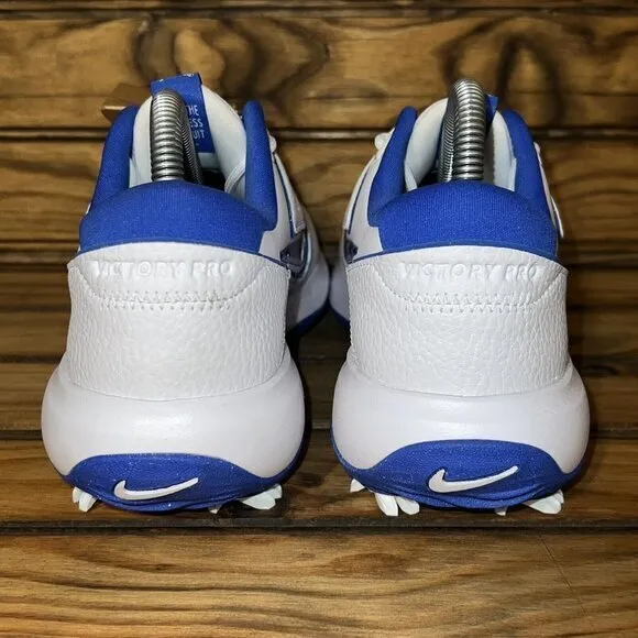 Nike Victory Pro 3 Golf Shoes Mens 6.5 White Hyper‎ Royal Blue DV6800-140 NEW