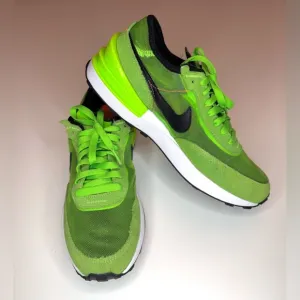 Nike Waffle One Electric Green Shoes/Sneakers DC0481-300-  Kids 7Y Running