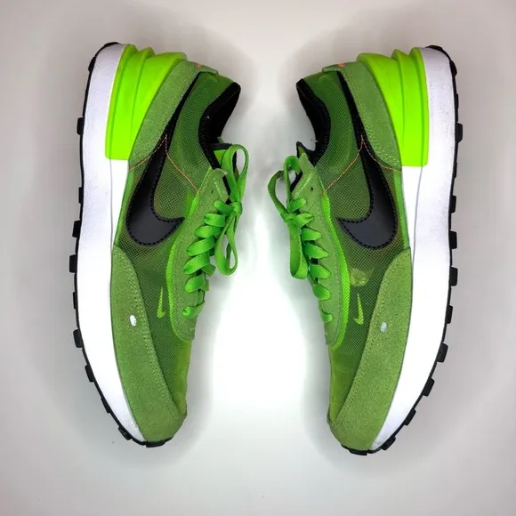 Nike Waffle One Electric Green Shoes/Sneakers DC0481-300-  Kids 7Y Running