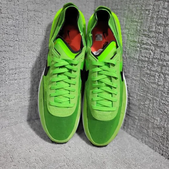 Nike Waffle One Men's Size 15 Electric Green Black Running Sneakers DA7995-300