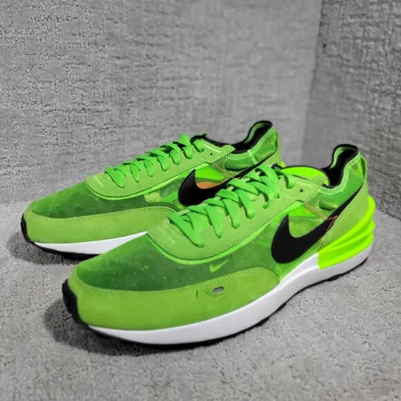 Nike Waffle One Men's Size 15 Electric Green Black Running Sneakers DA7995-300
