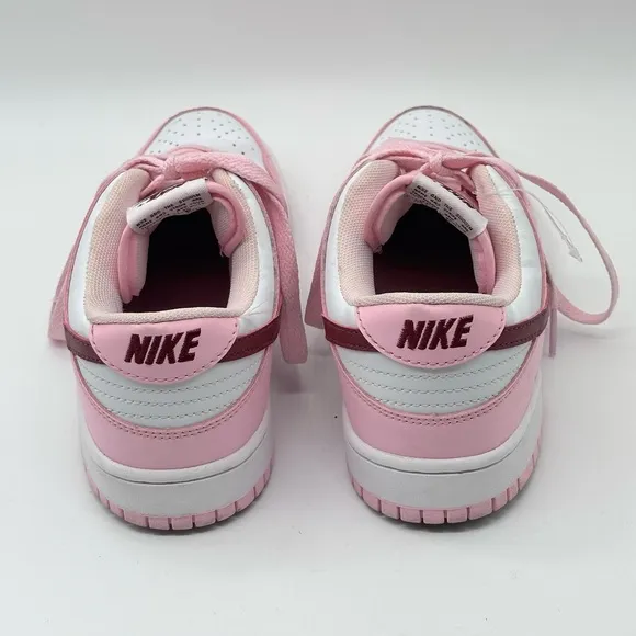 Nike Women’s Dunk Low Pink Red White Shoes Sneakers size 9