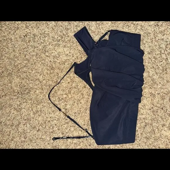 Nike Women’s Jacquemus La Brassière Drapée Dark Obsidian Sport Bra