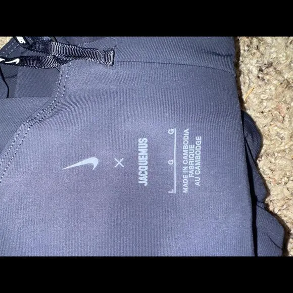 Nike Women’s Jacquemus La Brassière Drapée Dark Obsidian Sport Bra