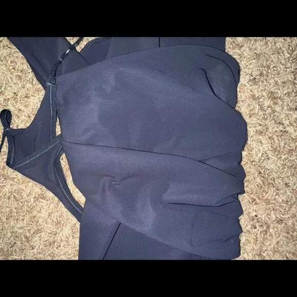 Nike Women’s Jacquemus La Brassière Drapée Dark Obsidian Sport Bra