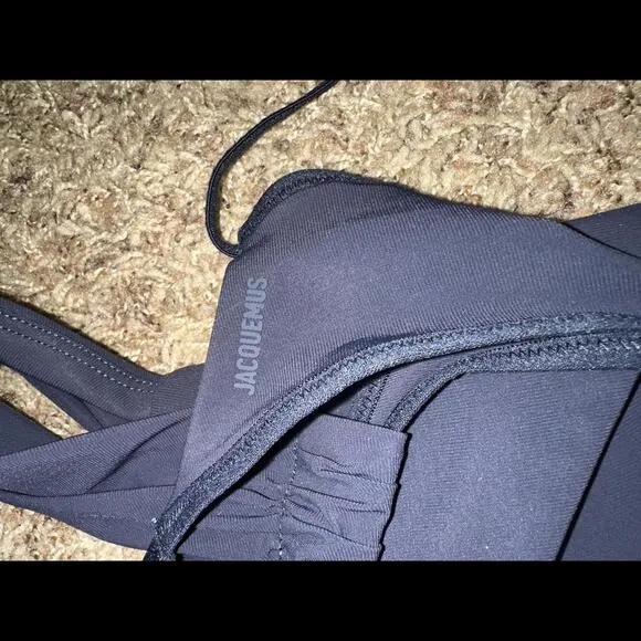 Nike Women’s Jacquemus La Brassière Drapée Dark Obsidian Sport Bra