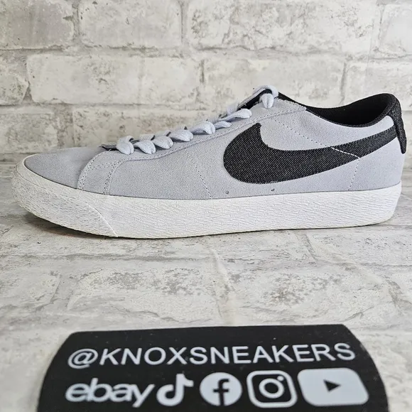 Nike Zoom Blazer Low SB Hydrogen Blue Denim 864347 401 Men's Size 10.5