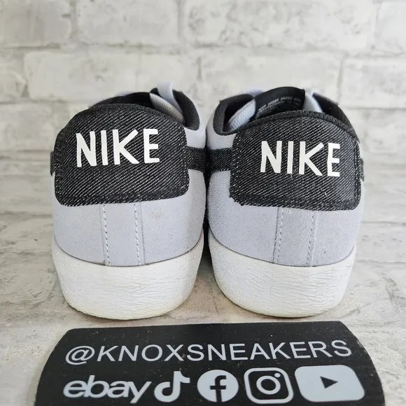 Nike Zoom Blazer Low SB Hydrogen Blue Denim 864347 401 Men's Size 10.5