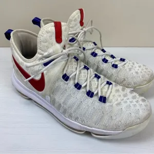 Nike Zoom KD9 Kevin Durant Red White Blue Sneakers Mens Size 12 Shoes