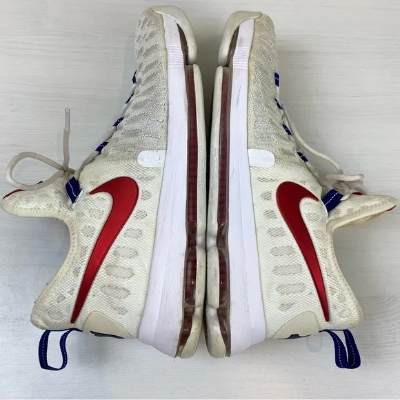 Nike Zoom KD9 Kevin Durant Red White Blue Sneakers Mens Size 12 Shoes