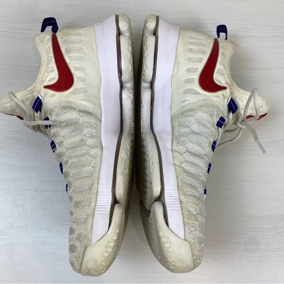 Nike Zoom KD9 Kevin Durant Red White Blue Sneakers Mens Size 12 Shoes