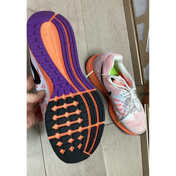 Nike Zoom Pegasus 31 Athletic Running Shoes Sneakers Orange Women's 9