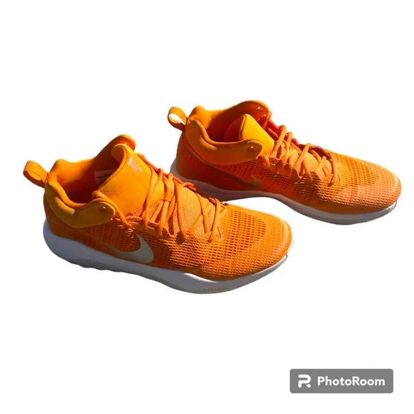 Nike Zoom Rev Men's Basketball Shoes Orange Blaze sz 16