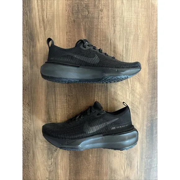 Nike ZoomX Invincible Run FK 3 Black Women Size 6 Running Sneakers DR2660-007