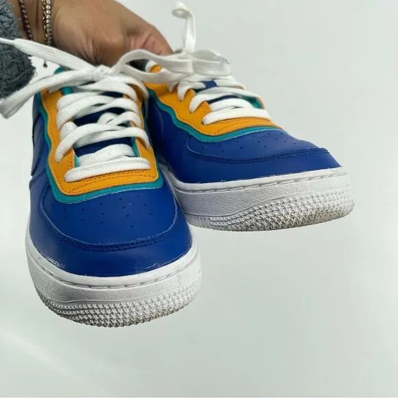 Nike Air Force 1 Low LV8 GS Double Layered Indigo Force BV1084-400 Sneakers 7Y
