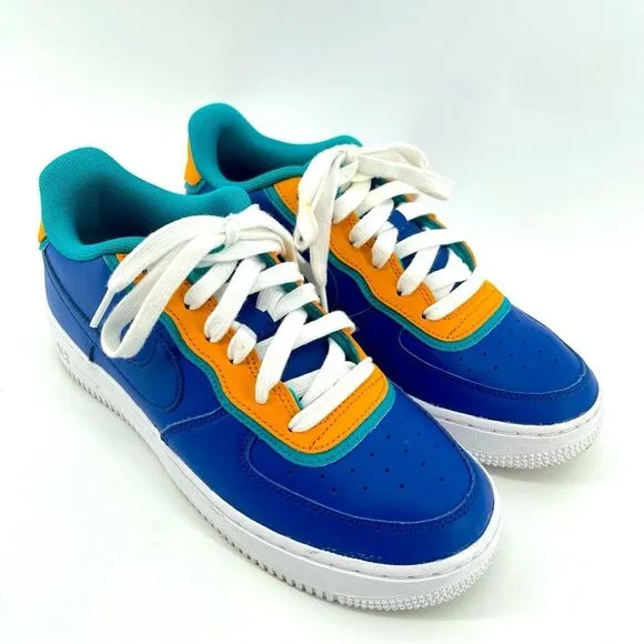 Nike Air Force 1 Low LV8 GS Double Layered Indigo Force BV1084-400 Sneakers 7Y