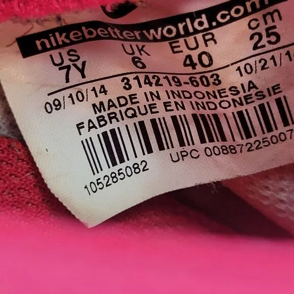 Nike Air Force 1 Low Pink Polka Dot Shoes Sneakers Size 7