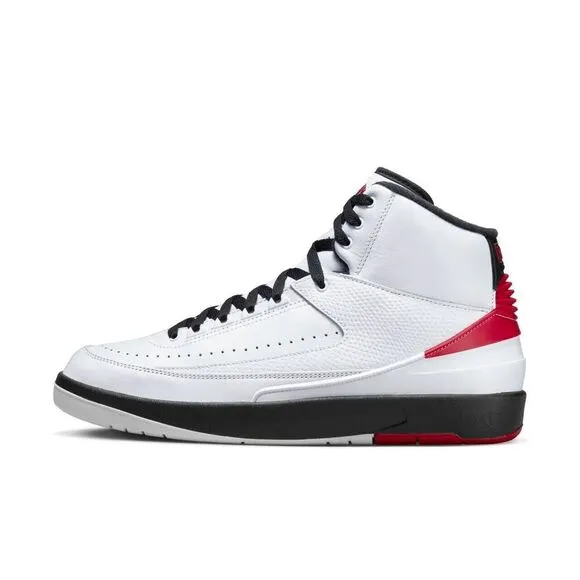 Nike Air Jordan 2 'Chicago' DX2454-106 Men's 5 White Leather Casual Shoes EFAS43