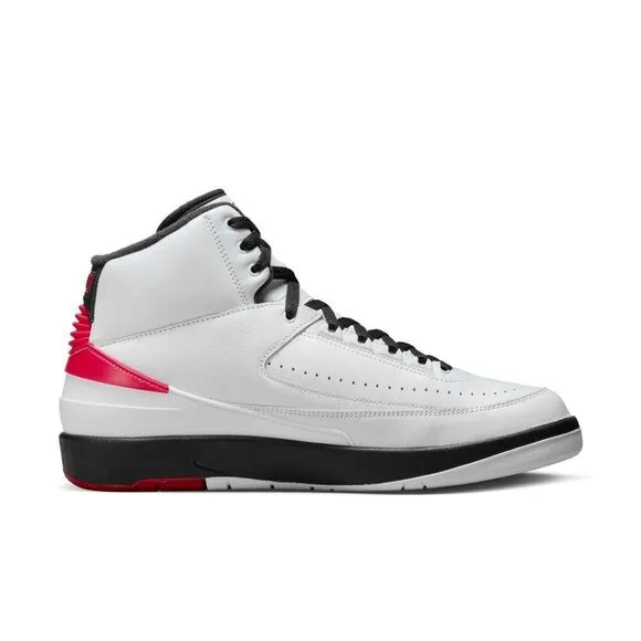 Nike Air Jordan 2 'Chicago' DX2454-106 Men's 5 White Leather Casual Shoes EFAS43