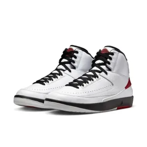 Nike Air Jordan 2 'Chicago' DX2454-106 Men's 5 White Leather Casual Shoes EFAS43