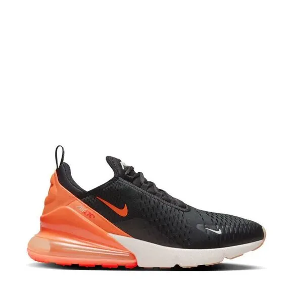 Nike Air Max 270 AH8050-030 Sneakers Men Black Total Orange Running Shoes TF2324
