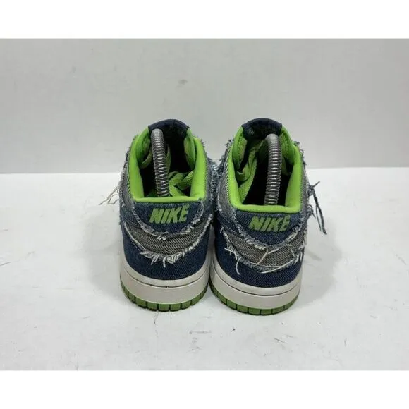 Nike Dunk Low Denim Hulk 2004 Size 5Y 304874-444 Shoes Sneakers Blue Green