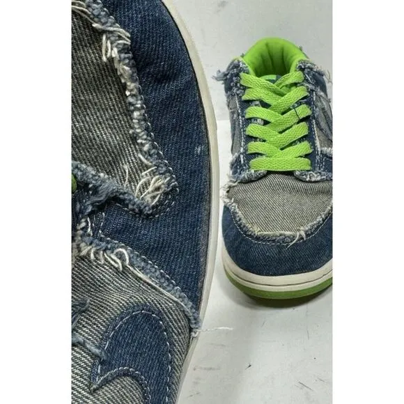 Nike Dunk Low Denim Hulk 2004 Size 5Y 304874-444 Shoes Sneakers Blue Green