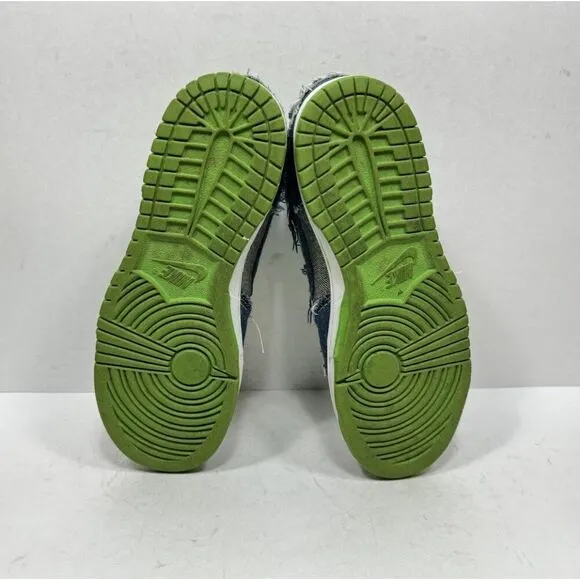 Nike Dunk Low Denim Hulk 2004 Size 5Y 304874-444 Shoes Sneakers Blue Green