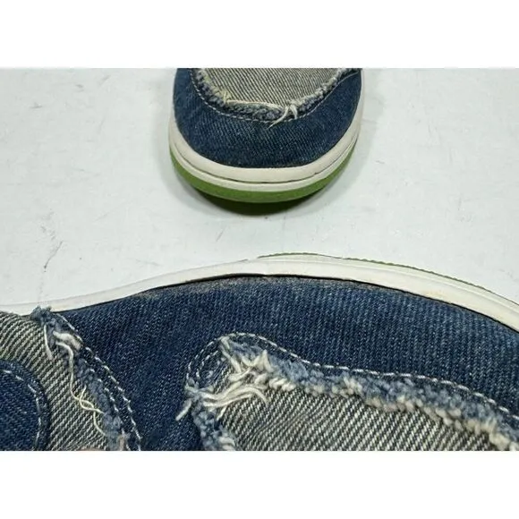 Nike Dunk Low Denim Hulk 2004 Size 5Y 304874-444 Shoes Sneakers Blue Green