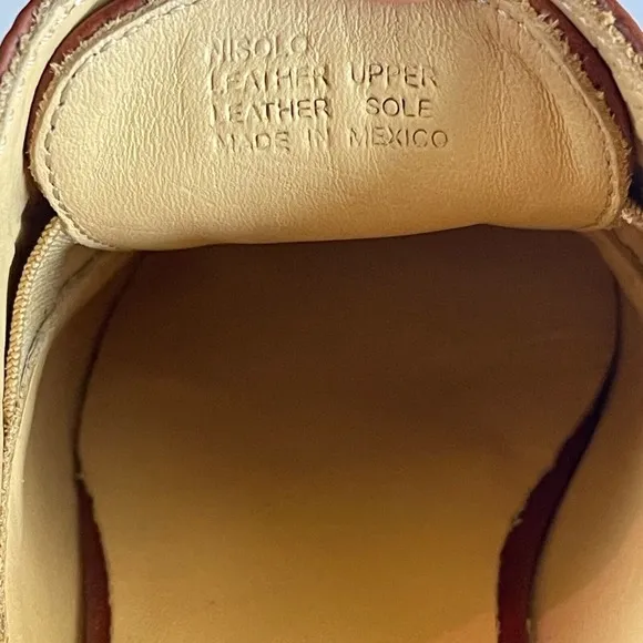 Nisolo Emma D'Orsay Oxford 6 Brown Leather Slip On Shoes Flats $170‎ NEVER WORN
