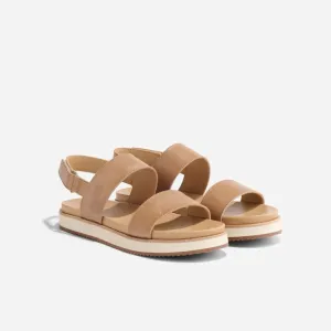 Nisolo Women's Tan Leather 'Flatform' Sandals Size 8.5